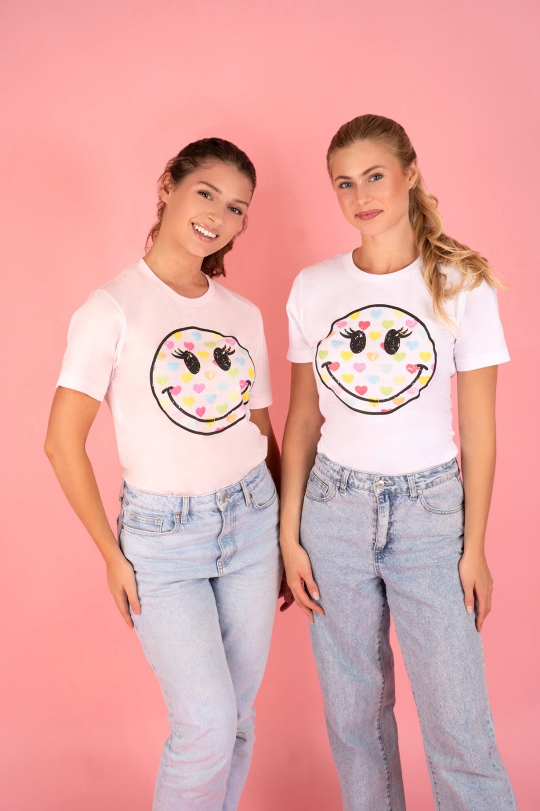 Heart Smiley Tee (Copy) - Pinkaholics Anonymous