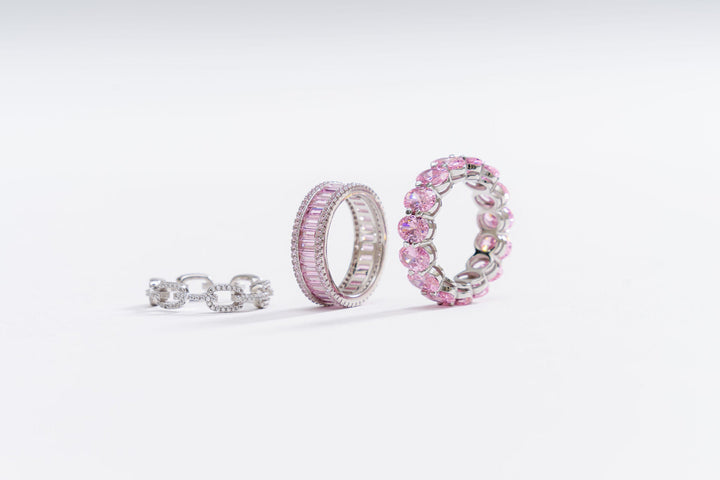 Belle Baguette Eternity Band - Pinkaholics Anonymous