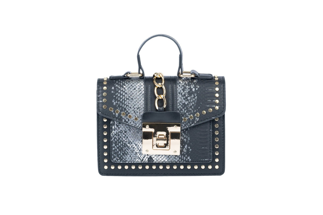 Glitz Glamour Bag: Silver Black - Pinkaholics Anonymous