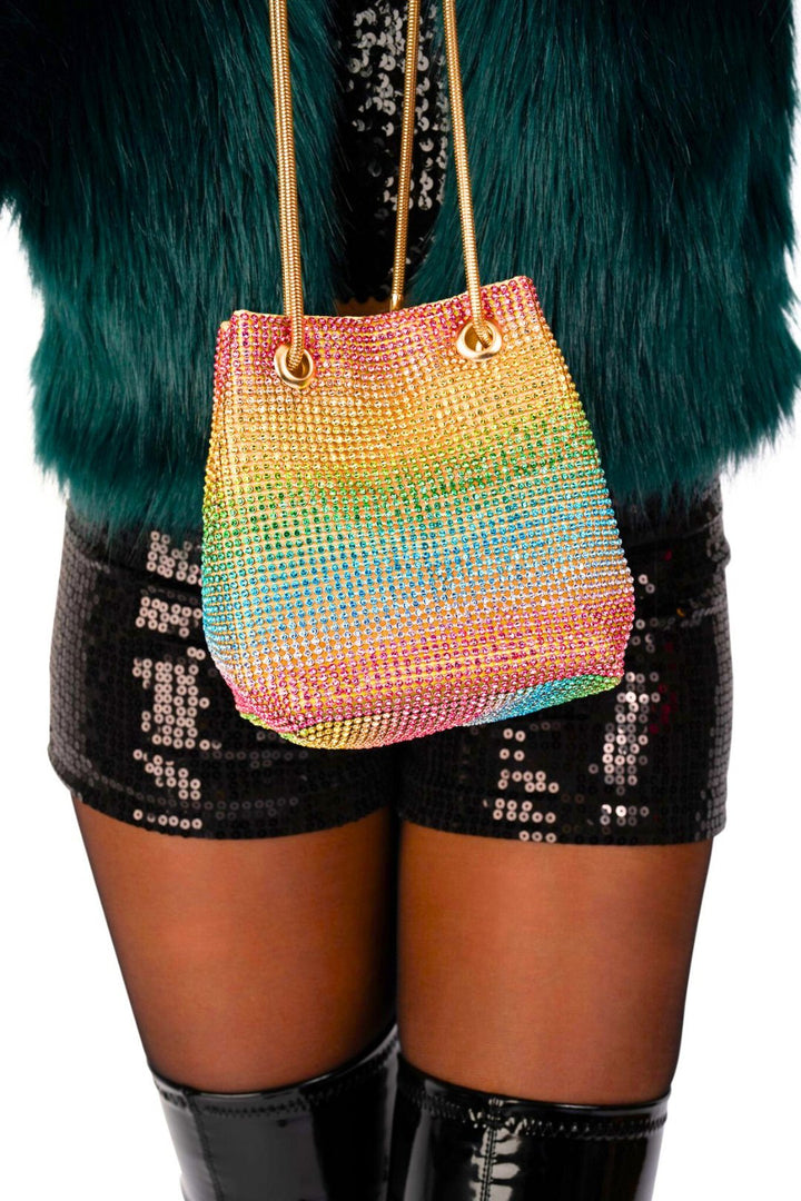 Rainbow Dreamer Rhinestone Bag - Pinkaholics Anonymous